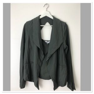 BCBG Generation waterfall draped open cardigan